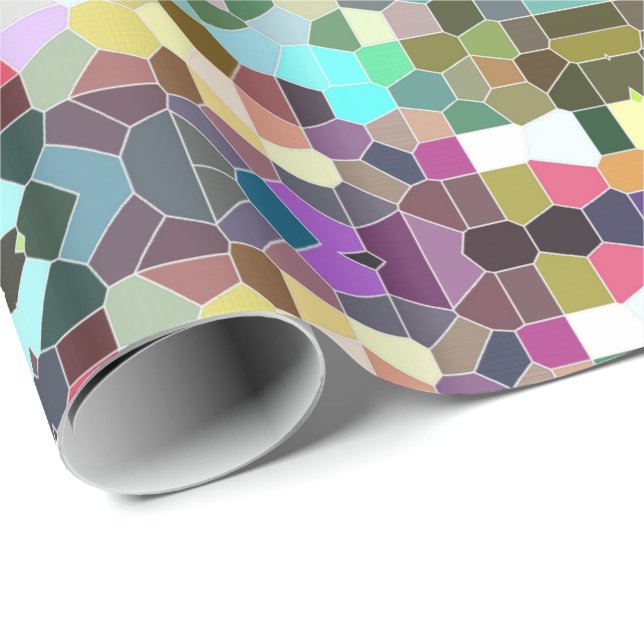 Blume Mosaic Geschenkpapier (Rolleneckpunkt)