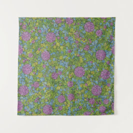 Blume Mosaik B Wandteppich