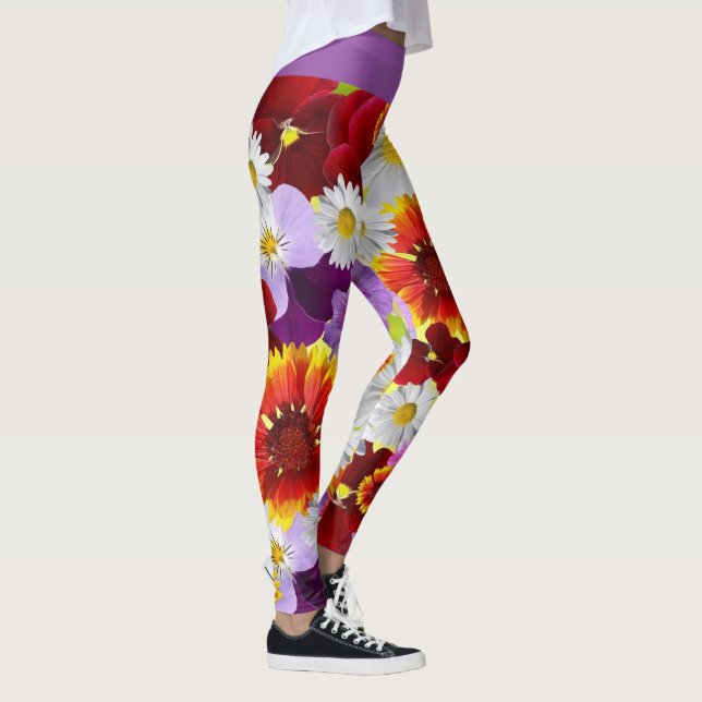 Blume Mosaik Leggings (Rechts)