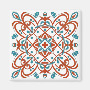 Blume-Mosaik Magnet