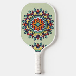 Blume mosaik, Mandala-Muster Pickleball Schläger
