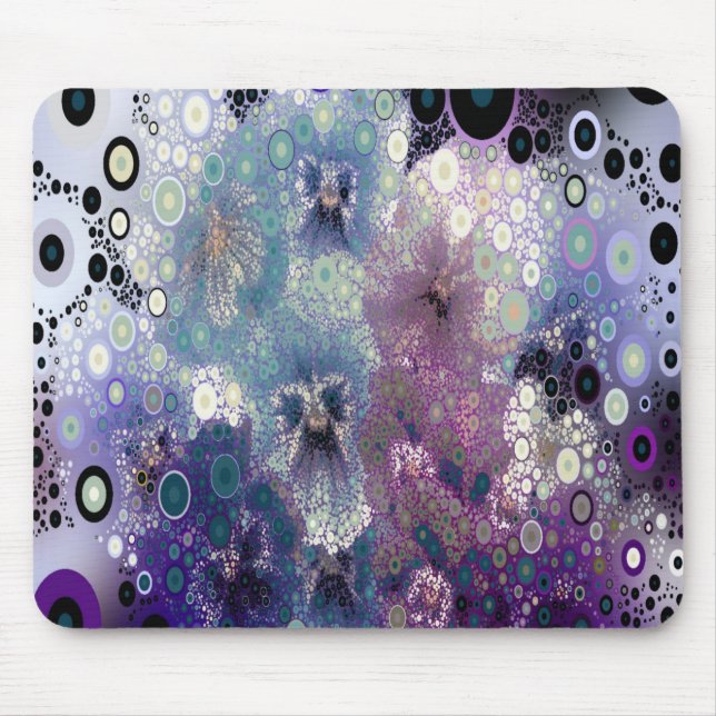Blume Mosaik Mousepad (Vorne)
