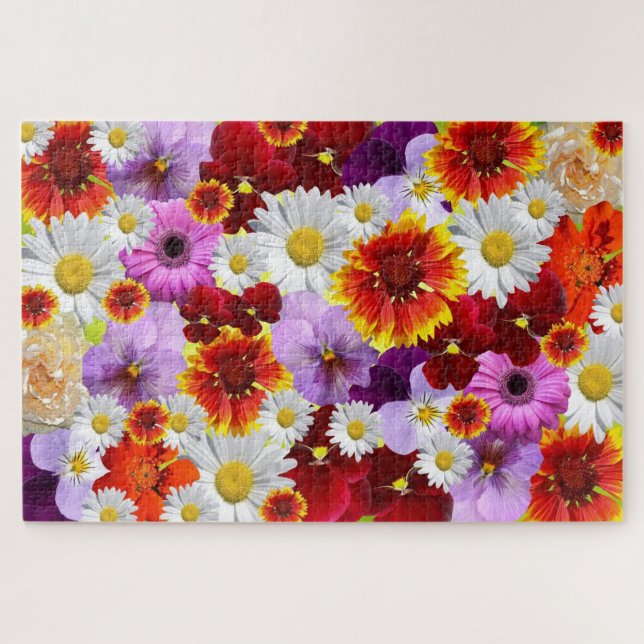 Blume Mosaikpuzzle Puzzle (Horizontal)