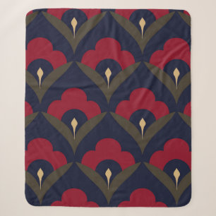 Blume motif Japan Wave Muster ditzy floral Sherpadecke