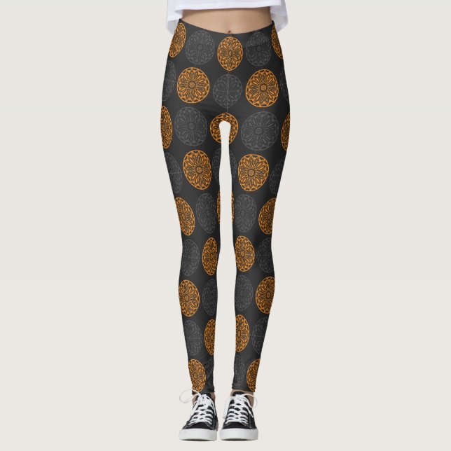 Blume motif Leggings (Vorderseite)