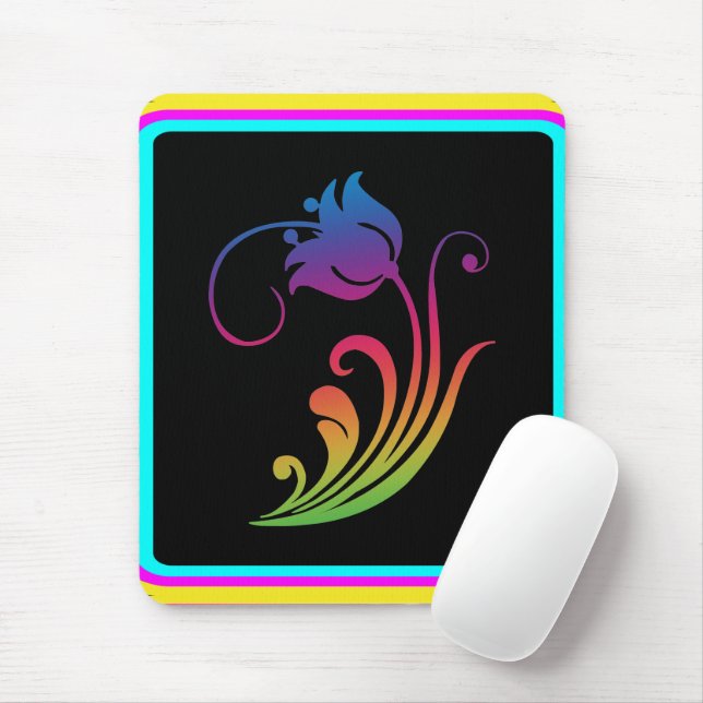 Blume Mouse Pad Mousepad (Mit Mouse)