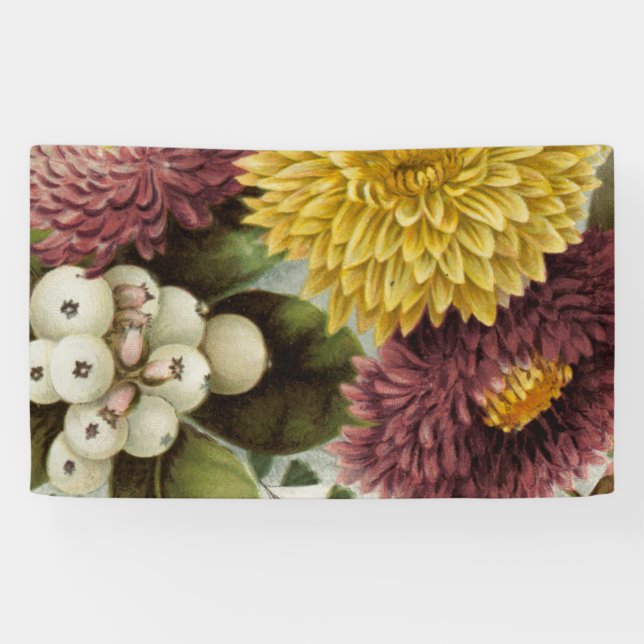 Blume Mum Floral Banner (Horizontal)