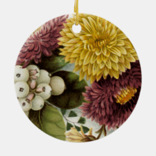 Blume Mum Floral Keramik Ornament