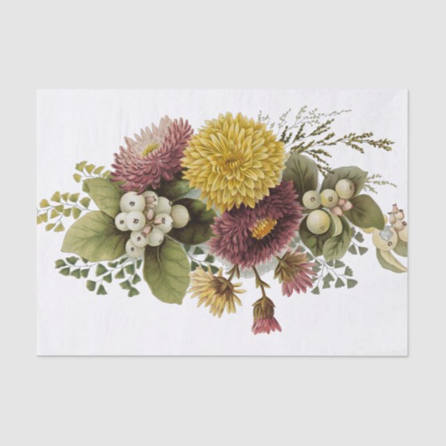 Blume Mum Floral Seidenpapier (Vorderseite)