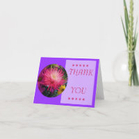 Blume Mums Danke Karte