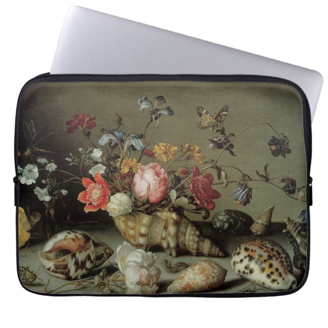 Blume, Muscheln und Insekten Balthasar van der Ast Laptopschutzhülle (Vorderseite)