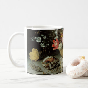 Blume, Muscheln und Insekten Balthasar van der Ast Tasse