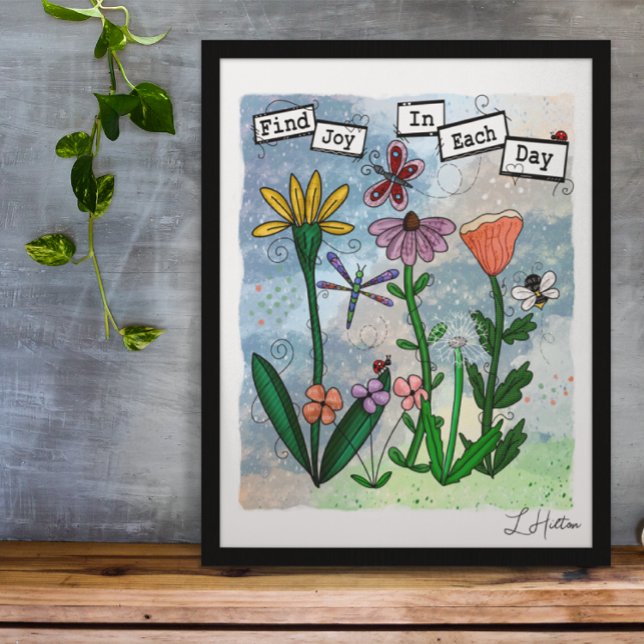 Blume, Musical Notes und Joy Artwork Poster (Von Creator hochgeladen)