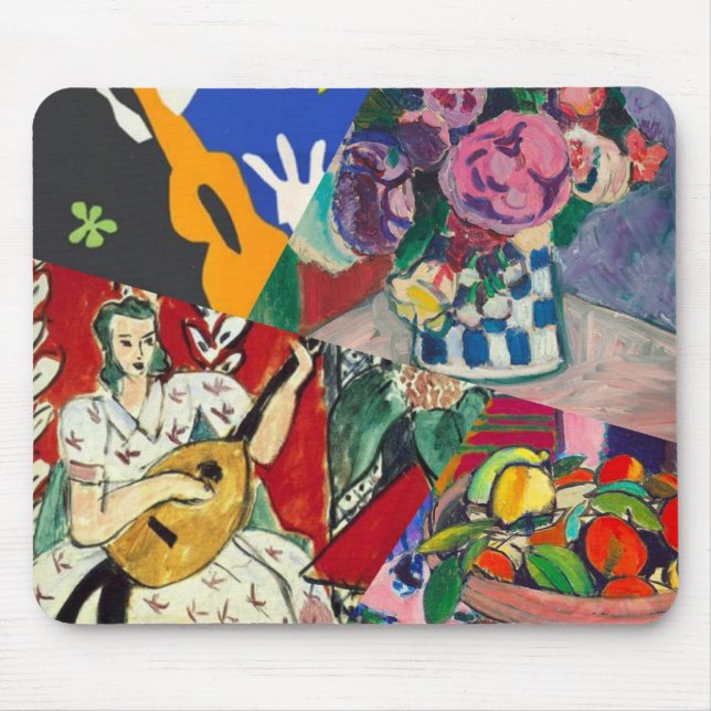 Blume, Musik und Beauty sind in Matisse zu finden  Mousepad (Vorne)