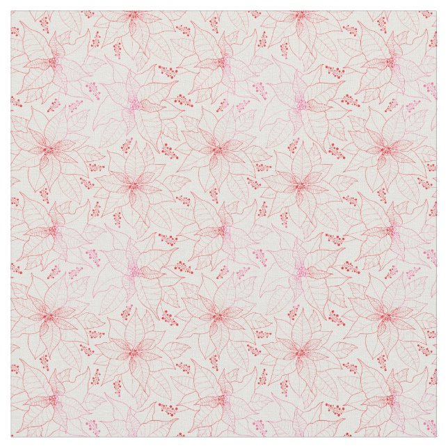 Blume Muster 02B.b Weiße BG Stoff (Nahaufnahme)