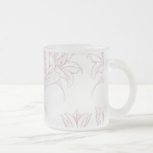 Blume Muster 10 Mattglastasse