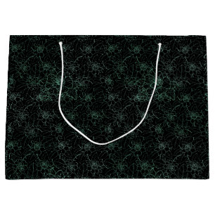 Blume Muster 2 Töne 02.b.Schwarze BG Große Geschenktüte