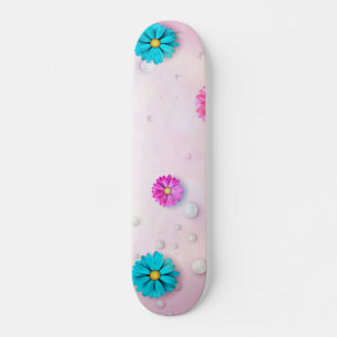 Blume Muster 7 Skateboard
