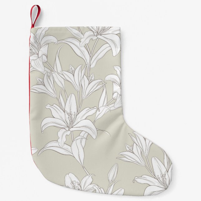 Blume Muster 9 Kleiner Weihnachtsstrumpf (Vorderseite)