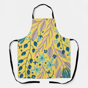Blume Muster bunt leuchtend schön Schürze