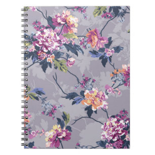 Blume Muster Design Textil Illustration Kunst, Bas Notizblock