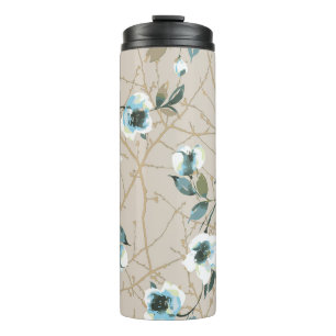 Blume Muster Design Textil Illustration, Muster Thermosbecher