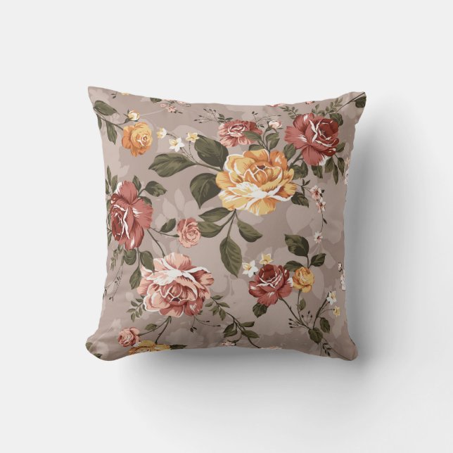 Blume Muster Design Textil Illustrationsblume, a Kissen (Vorderseite)