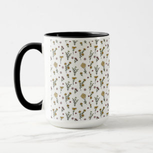 Blume Muster Federflur Combo Tasse