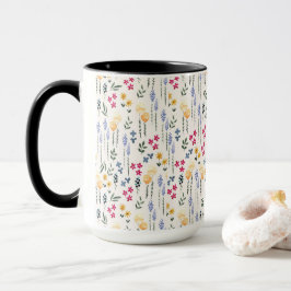 Blume Muster Federflur Combo Tasse
