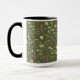 Blume Muster Federflur Combo Tasse