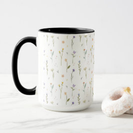 Blume Muster Federflur Combo Tasse