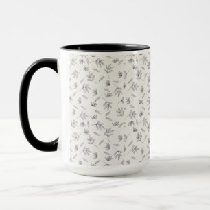 Blume Muster Federflur Combo Tasse