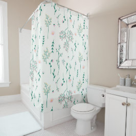 Blume Muster Frühjahrsmuster Duschvorhang