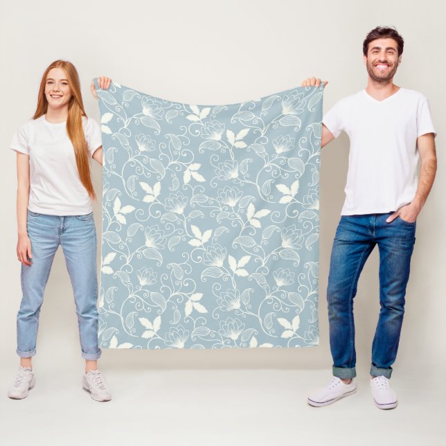 Blume Muster Frühjahrsmuster Fleecedecke (Beispiel)