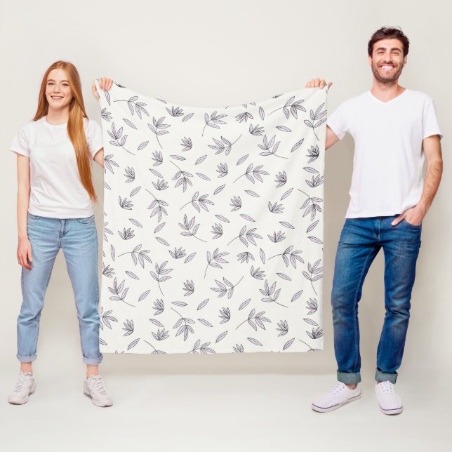 Blume Muster Frühjahrsmuster Fleecedecke (Beispiel)