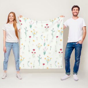 Blume Muster Frühjahrsmuster Fleecedecke