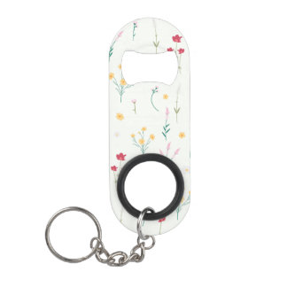 Blume Muster Frühjahrsmuster Mini Flaschenöffner