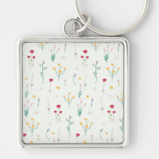 Blume Muster Frühjahrsmuster Schlüsselanhänger
