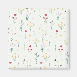 Blume Muster Frühjahrsplatz Magnet