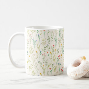 Blume Muster Frühling florale Klassik Kaffeetasse