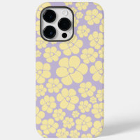 Blume Muster - gelb und Lila