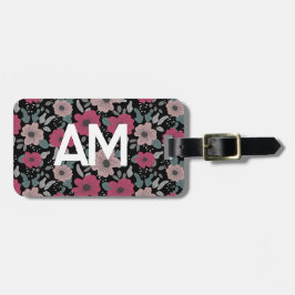 Blume Muster Gepäckmarke Gepäckanhänger