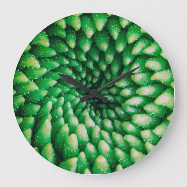 Blume Muster Große Uhr (Vorderseite)