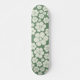 Blume Muster - Grün Skateboard