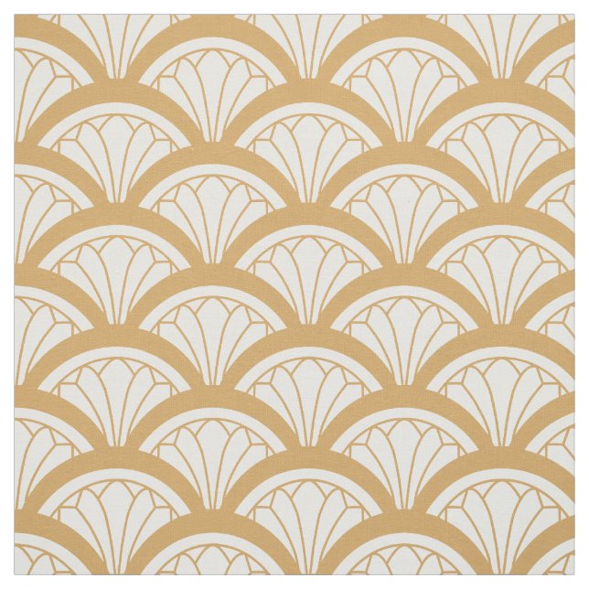 Blume-Muster im Déco-Stil Stoff (Muster)