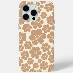 Blume Muster in Tan und Creme Case-Mate iPhone Hülle
