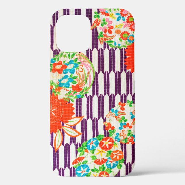 Blume Muster, japanisches Design Case-Mate iPhone Hülle (Rückseite)