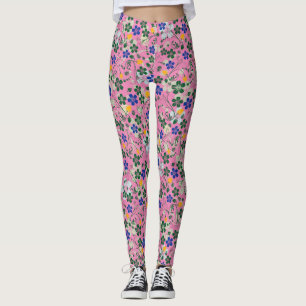 Blume Muster kleine Blume 13.w Pink BG Leggings