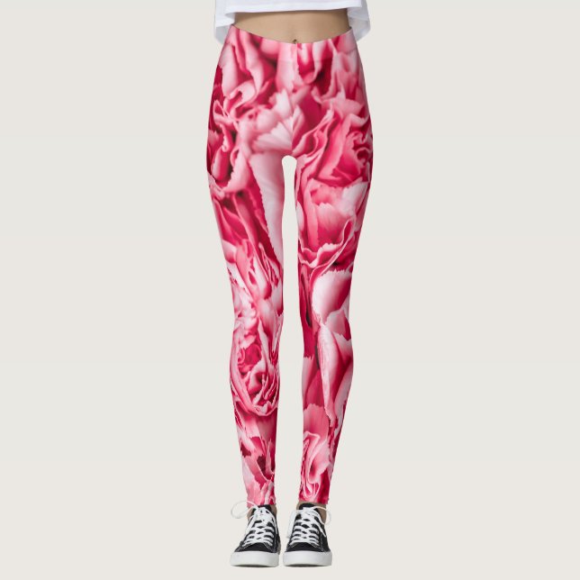 Blume Muster Leggings (Vorderseite)