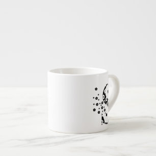 Blume Muster Letter S Espressotasse